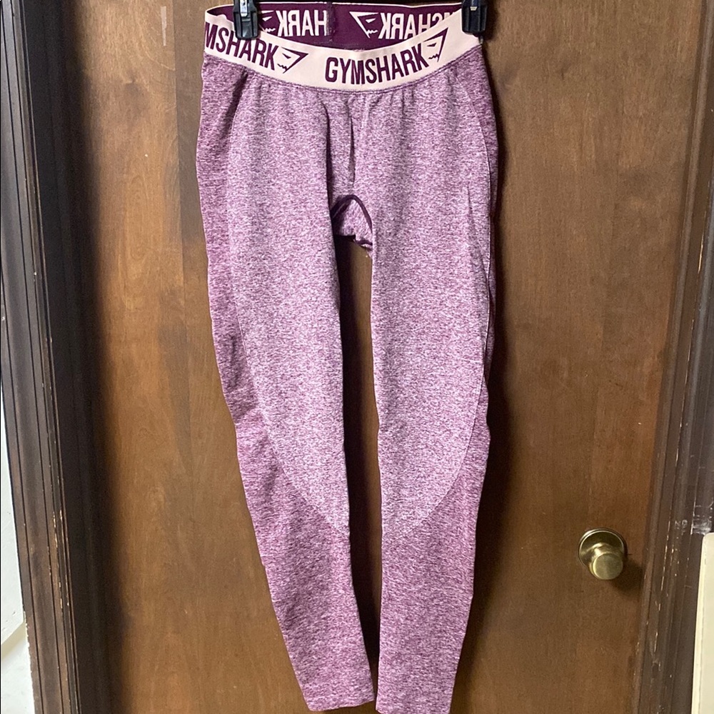 Gymshark Purple Leggings Tapered Design Soft Fabric
